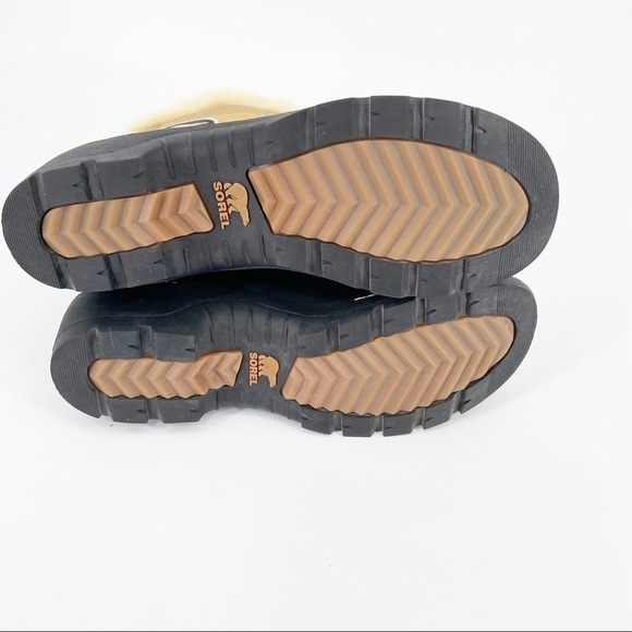 Sorel Tivoli III Lace Up Snow Winter Boots Suede Faux Fur Size 10 - Picture 5 of 10